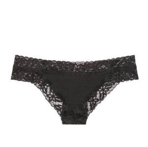 New Victoria’s Secret PINK Lace Trim Thong Panties - XSmall